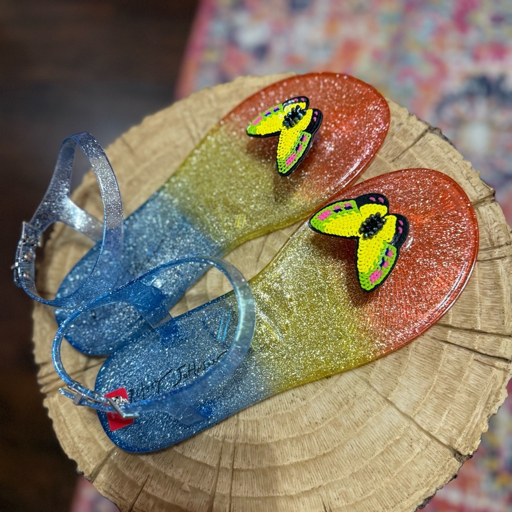 Betsey Johnson Sandals with Butterfly Design